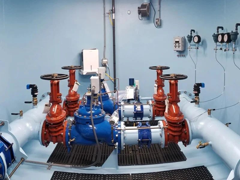 Conjunto presurizador instalado