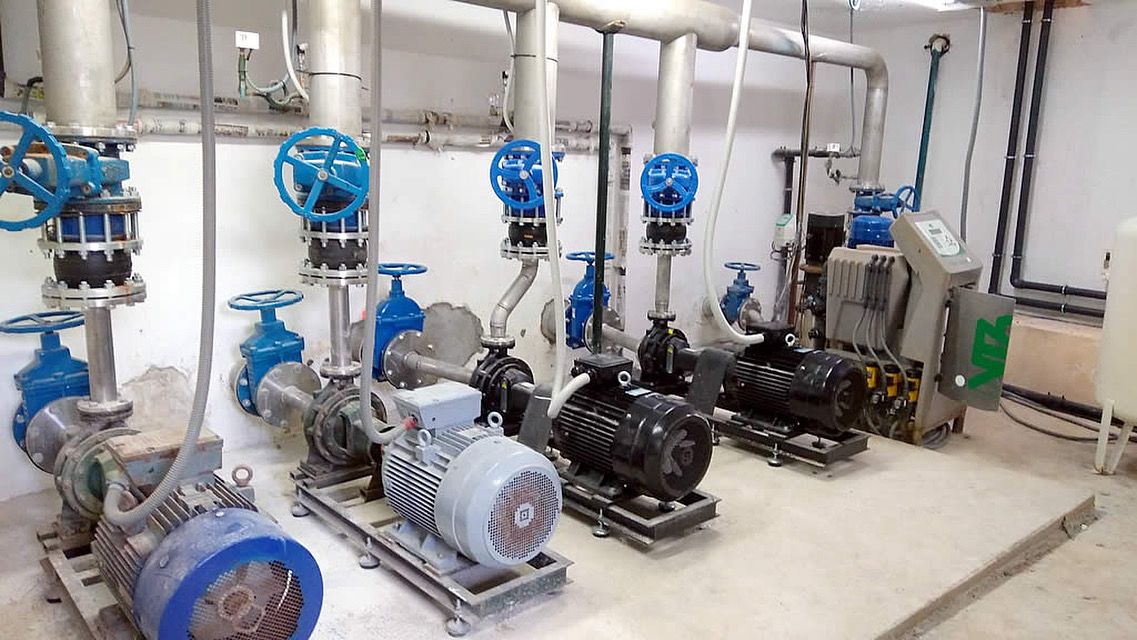 Detalle de colectores inox